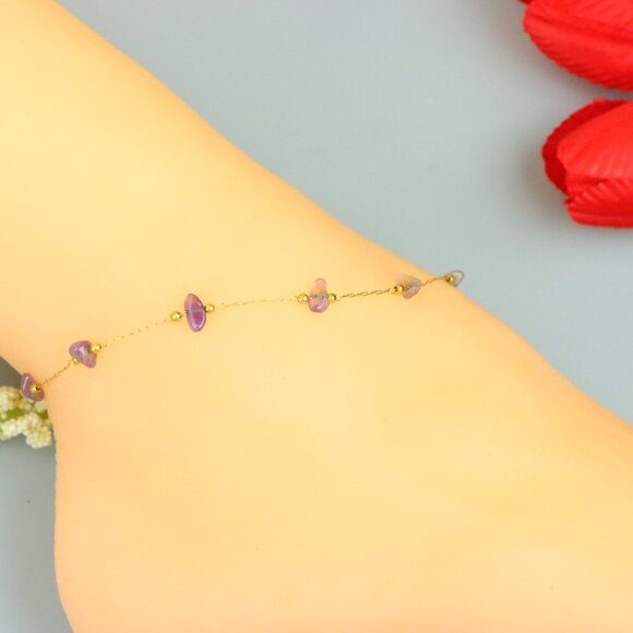 "Handmade Anklet – A Stylish Choice for Women, Thoughtful Gift Idea, EVCH1130 - Picture 1 of 11